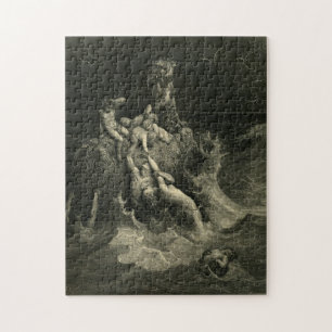 Quebra-cabeça Bíblia-Placa santamente de Gustave Doré-The mim,