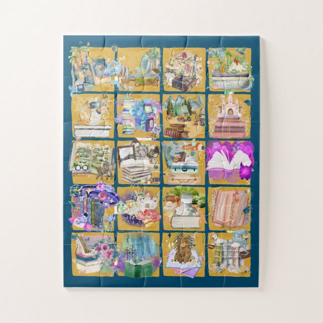 Quebra-cabeça Bibliófilo avid (Vertical)