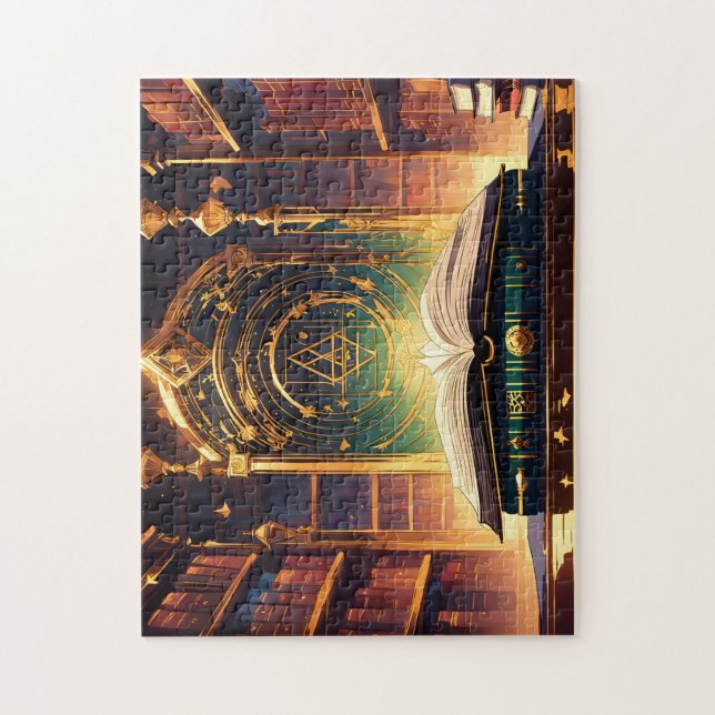 Quebra-cabeça Biblioteca Mágica de Witchcraft da Faculdade de As (Vertical)