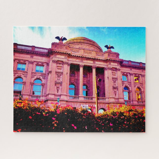 Quebra-cabeça Biblioteca no Primavera (Horizontal)