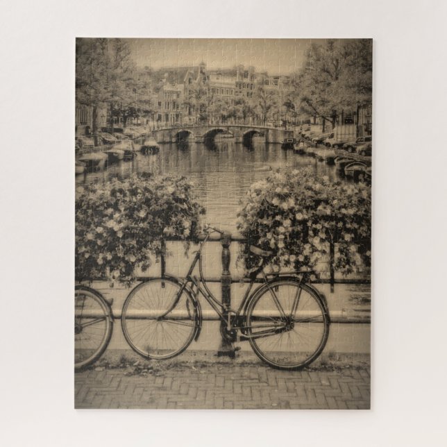 Quebra-cabeça Bicicleta em Amsterdã - 16x20 - 520 pcs (Vertical)