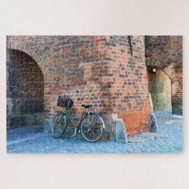 Quebra-cabeça Bicicleta, Rua, Nicholas Church, Copenhagen, Dinam
