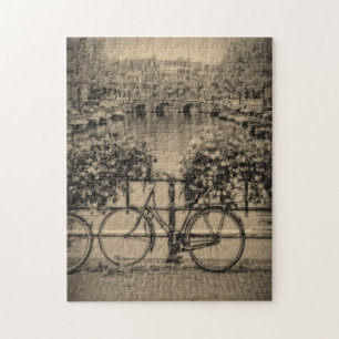 Quebra-cabeça Bicicletas & canais - Amsterdão clássica -