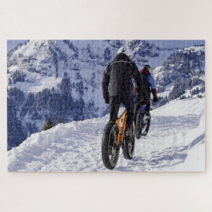 Quebra-cabeça Bicicletas de montanha Fatbikes de neve Ciclismo B