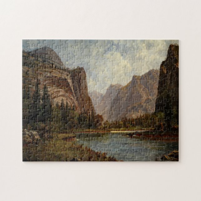 Quebra-cabeça Bierstadt Gates of Yosemite Painting (Horizontal)