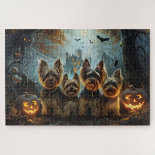 Quebra-cabeça Biewer Terrier Delícia Canina de Halloween