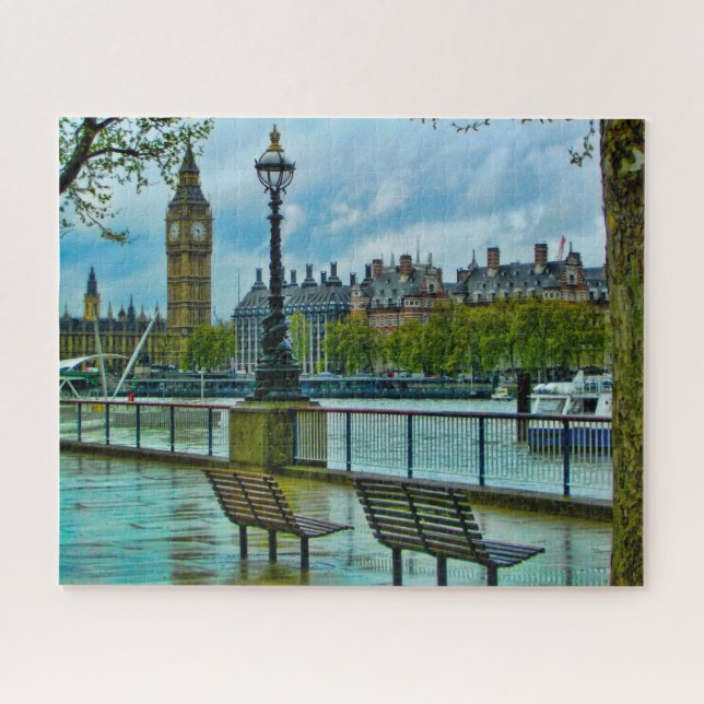 Quebra-cabeça Big Ben Londres. (Horizontal)