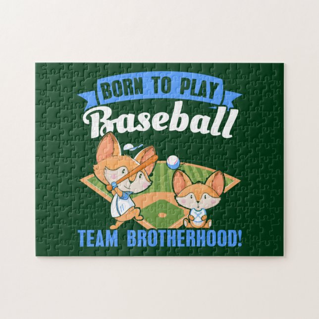 Quebra-cabeça Big Brother Little Brother - Jogadores de baseball (Horizontal)