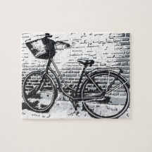 Bike Rustic Black White Vintage