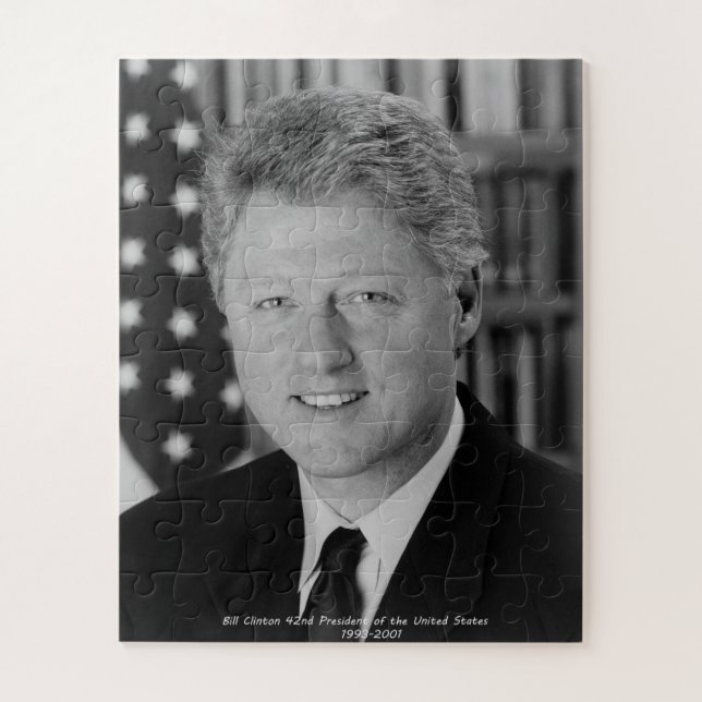 Quebra-cabeça Bill Clinton 42º Presidente dos Estados Unidos (Vertical)