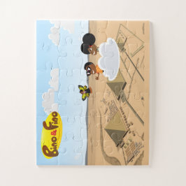 Quebra-cabeça Bino e Fino Egypt Pirâmides Kids Jigsera Quebra-ca