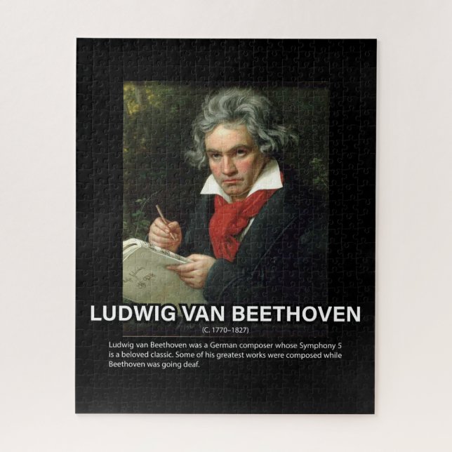 Quebra-cabeça Biografia Ludwig van Beethoven (Vertical)