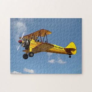 Quebra-cabeça Biplano do correio aéreo