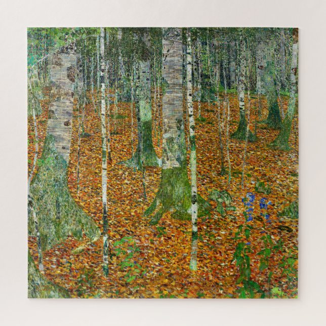 Quebra-cabeça Birch Forest by Gustav Klimt (Vertical)