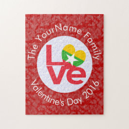 Quebra-cabeça Birmanês Sinalizador birmanês Letras Vermelhas LOV