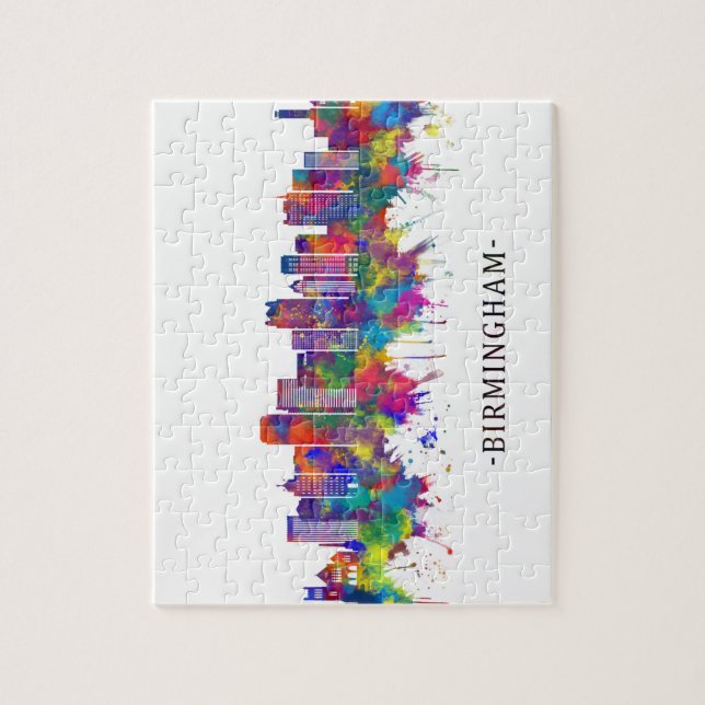 Quebra-cabeça Birmingham Alabama Skyline (Vertical)