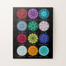 Birthstone Mandala JigserQuebra-cabeça