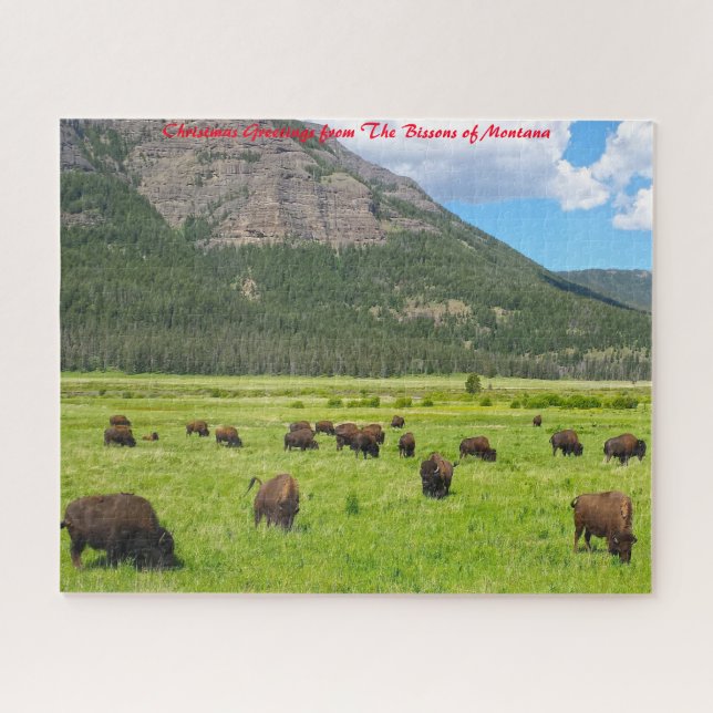 Quebra-cabeça Bisson Montana.Cartões de natal (Horizontal)