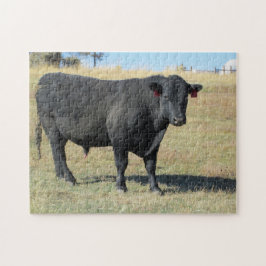 Quebra-cabeça Black Angus na Pasture