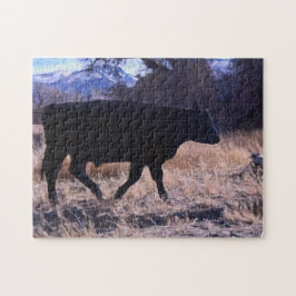 Quebra-cabeça Black Angus Steer
