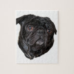 Quebra-cabeça Black Funny Pug<br><div class="desc">Black Funny Pug</div>