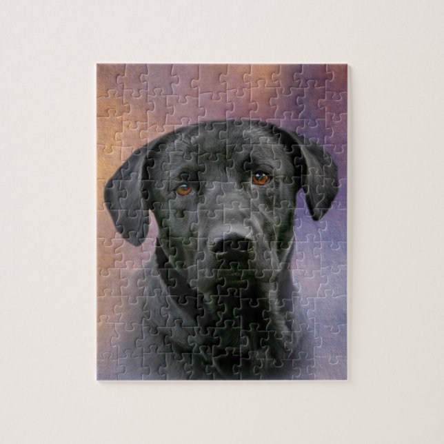 Quebra-cabeça Black Labrador Retriever (Vertical)
