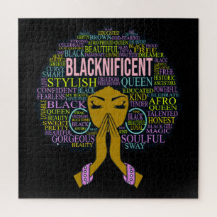 Quebra-cabeça Black Praying Queen Melanin Sista