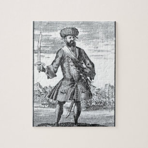 Quebra-cabeça Blackbeard o pirata, 'de uma história geral de