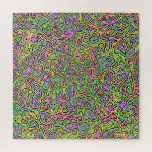 Quebra-cabeça Blob Colorido Trippy