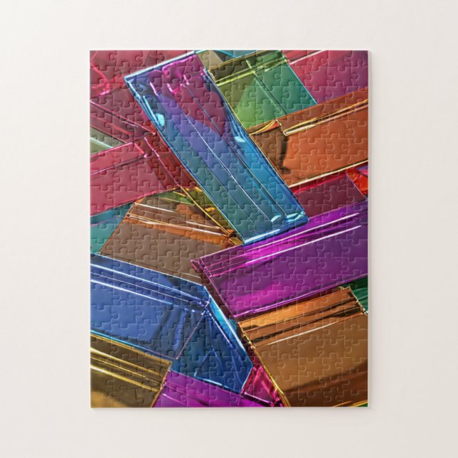 Quebra-cabeça Blocos de Vidro Coloridos - (Vertical)