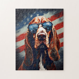 Quebra-cabeça Bloodhound 4 de julho Dia da Independência
