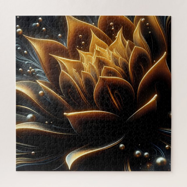 Quebra-cabeça Bloom de ouro nas Profundidades do Crepúsculo (Vertical)