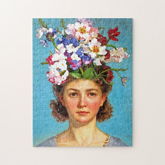 Quebra-cabeça "Blooming Bouffant" Anna - Art & Floral Society (Vertical)