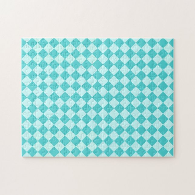 Quebra-cabeça Blue Combination Diamond Patterno de Shirley Taylo (Horizontal)