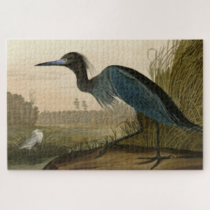 Quebra-cabeça Blue Crane, Heron, das "Birds of America" de Audub