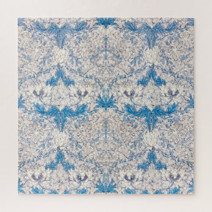Quebra-cabeça Blue Honeysuckle (por William Morris)