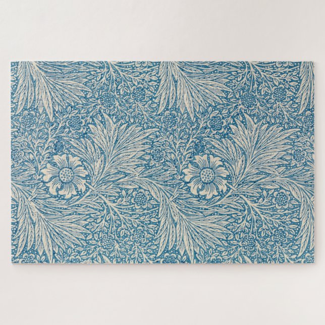 Quebra-cabeça Blue Marigolds (por William Morris) (Horizontal)