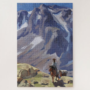 Quebra-cabeça “Blue Mountain Rider” por Edgar Payne