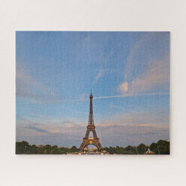 Quebra-cabeça Blue Skies e a Torre Eiffel - 16x20 - 520 pcs