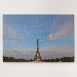 Quebra-cabeça Blue Skies e a Torre Eiffel - 20x30 - 1014 pcs