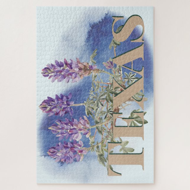 Quebra-cabeça Bluebonnet 2 do Texas Botânico (Vertical)