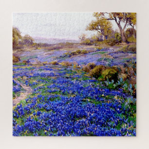 Quebra-cabeça Bluebonnets em Twilight, norte de San Antonio