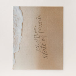 Quebra-cabeça Bluffton Estado de Espírito Escrito na Areia Praia