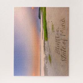 Quebra-cabeça Bluffton Estado de Espírito Escrito na Areia Praia