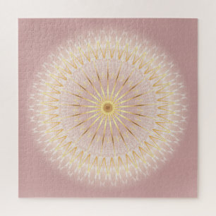 Quebra-cabeça Blush Dourado Mandala