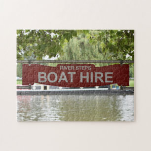 Quebra-cabeça Boat Hire, River Avon, Warwickshire, Inglaterra, R