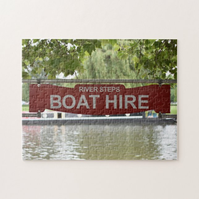 Quebra-cabeça Boat Hire, River Avon, Warwickshire, Inglaterra, R (Horizontal)