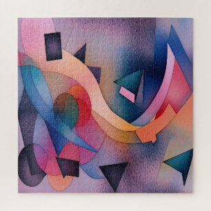 Quebra-cabeça "Boat On Water" Arte Abstrato Contemporânea