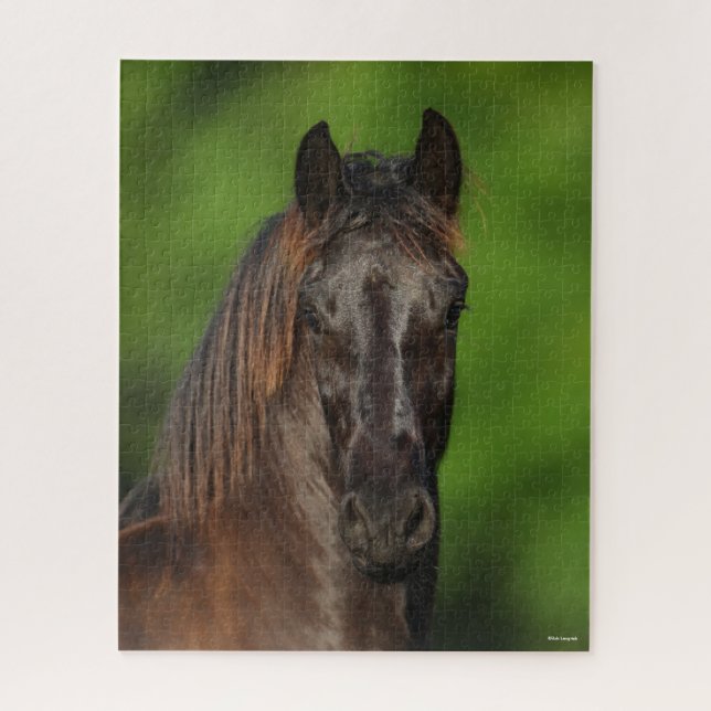 Quebra-cabeça Bob Langrish | Captura de Cavalo da Frísia (Vertical)