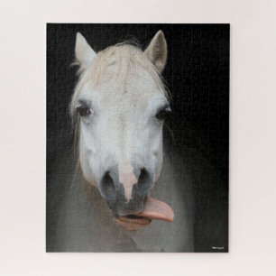 Quebra-cabeça Bob Langrish Cinza Galsh Pony Tongue Out Headsho